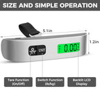 Digital Luggage Scale (2 * Ash Silver)