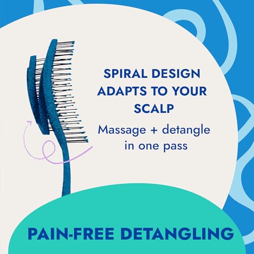 Detangling Hair Brush (Sapphire Blue / Regular)