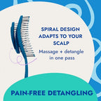 Detangling Hair Brush (Sapphire Blue / Regular)