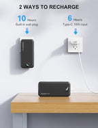 Portable Charger 20000mAh Fast Charging w (Jet Black)