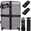 Heavy Duty Luggage Straps for Suitcase (Black)