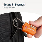 TSA Approved Luggage Locks (Orange / 2 Pack)