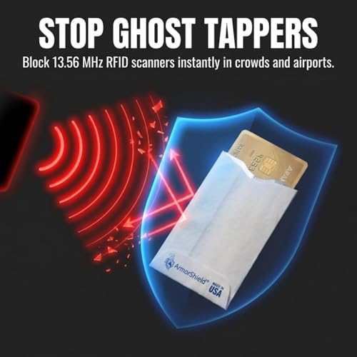 10x RFID Blocking Credit Card"DuPont TYVEK" Sleeves for wallet or purse. Protect your debit cards