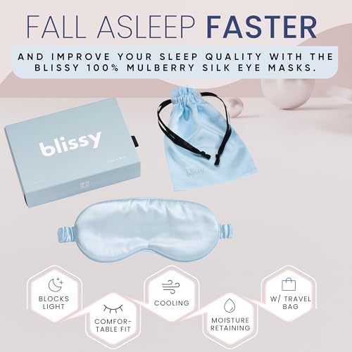 Silk Sleep Mask (Sky Blue)