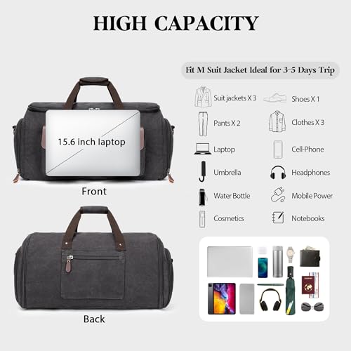 Garment Bags for Travel (Grey 01 / Large-50L Duffle Bag)