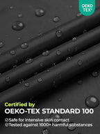 Adult Rain Poncho Waterproof Hooded Raincoat Lightweight Packable (One Size / Black03 (With Reflective Stripes))