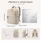 Travel Backpack for Women Personal Carry On Bag Business Weekender Hiking Multilayer Laptop Bag (Upgrade-apricot / 16 Inch)