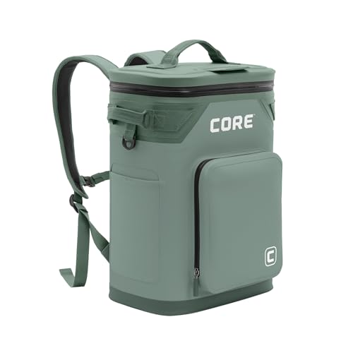 Magnetic Leak Proof 24 Can Soft Cooler with Waterproof Zipper (Sage / 24 Can)