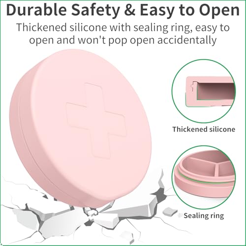 2 Pack Small Pill Box (Red+pink)