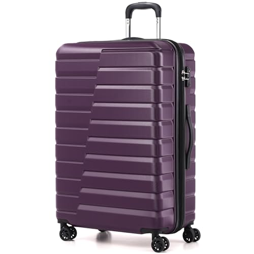 Lightweight Luggage with TSA Lock (Large(28in) / Purple)