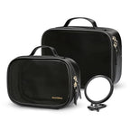 Clear Makeup Bag Set (Set / Black)