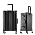 All Aluminum Zipperless Suitcase (Aluminum Black / Carry on 20inch)