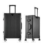 All Aluminum Zipperless Suitcase (Aluminum Black / Carry on 20inch)
