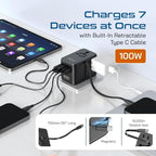 Universal Travel Adapter (Black/Blue)