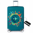 Thicker Travel Luggage Covers with Luggage Tag For Suitcase Tsa Approved (F2507 / S)
