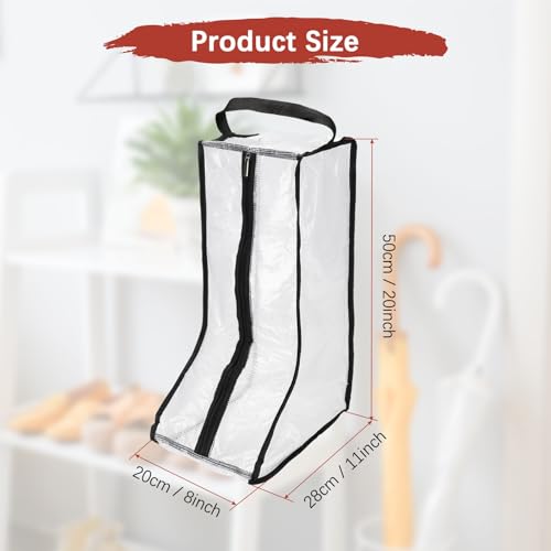 Boot Storage Bags [2PCS] (Black / 50cm Tall)
