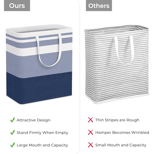 2 Pack Large Laundry Baskets (100L / Blue)