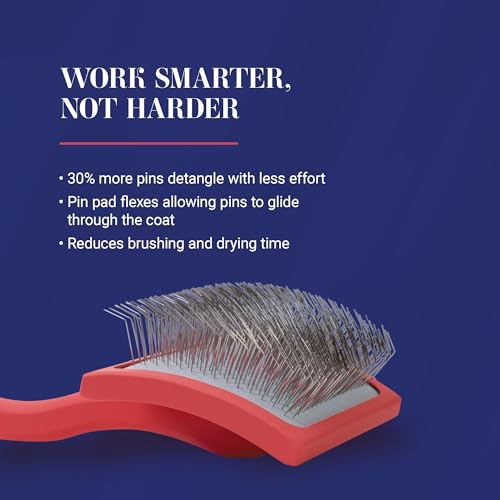 Big G Dog Slicker Brush (Medium / Coral)