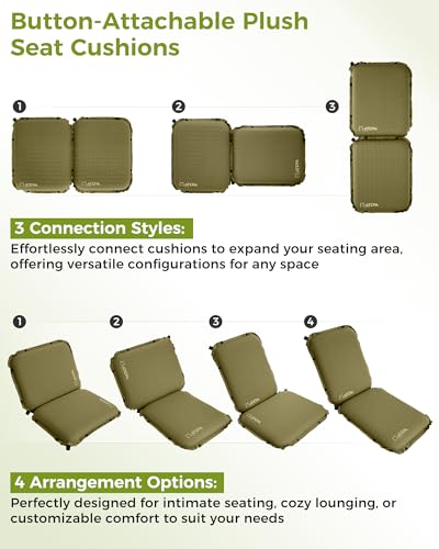 Inflatable Seat Cushion (XL - 1 Pack Olive)