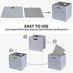 Posprica 3X Thicker Fabric Storage Cubes 13 inch Collapsible Storage Bins - Image 5
