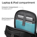 17 Inch Laptop Backpack for Travel Water Resistant College Backpack for Men (Black With Red Tsa Lock / 17 Inch)