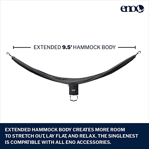 SingleNest Hammock (Black | Charcoal)