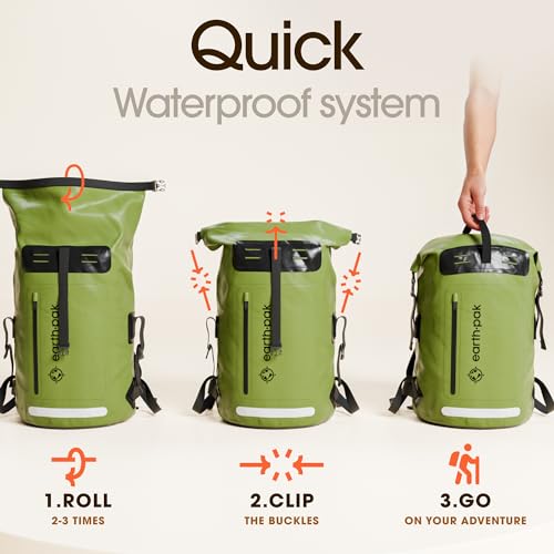 Waterproof Backpack (55L / Green)