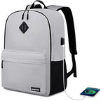 High School & College Backpack for Students (Dh56-gray / 17.3 Inch)