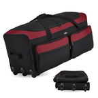 36" Asgard 3 Wheel Rolling Duffel Bag (Red)
