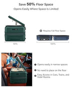 Expandable Medium Checked Luggage (Blackish Green / 24 Inch EXT)
