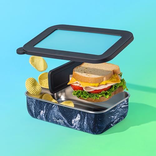 Stainless Steel Bento Box (Azurite Marble)