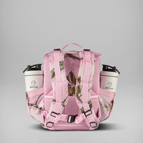 15L Slim Gym Backpack 1000D Travel EDC Daypack (Realtree Apx Flushing Pink)