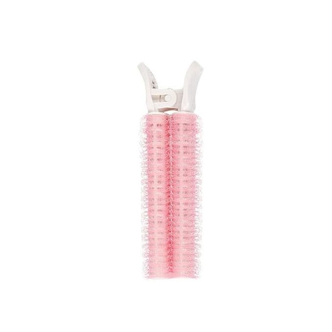 4Pcs Pink Hair Rollers with Clip,Portable Hair Volume Clip,Volumizing Hair Root Clips,Bangs Curler DIY Hair,Styling Accessories,Self Grip Volume Root Rollers,Styling Tools and Appliances