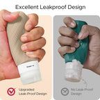 23 Pack TSA Approved Travel Bottles for Toiletries (Brown)