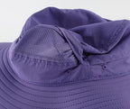 Outdoor Sun Hat for Women UPF 50+ Fishing Hiking Gardening Hat Breathable Mesh Cowboy Hat Summer Beach Hat Purple (Large / Purple)