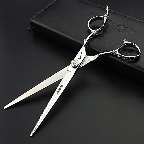 6/7-Inch Professional Hair Scissors Haircut Rose Pattern (7-inch -2pc) (7-inch -2pc)