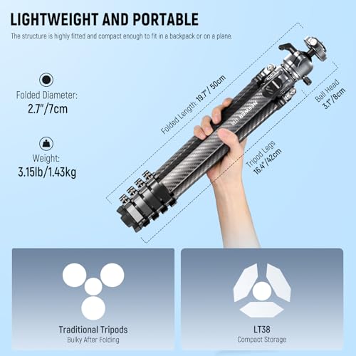 LITETRIP LT38 61" Travel Camera Tripod