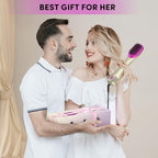 3 in 1 Hair Dryer Brush Straightener 1200W Negative Ionic Hot Air Brush One Step Blow Dryer and Styler for Straightening Drying Smoothing (Champagne Gold)