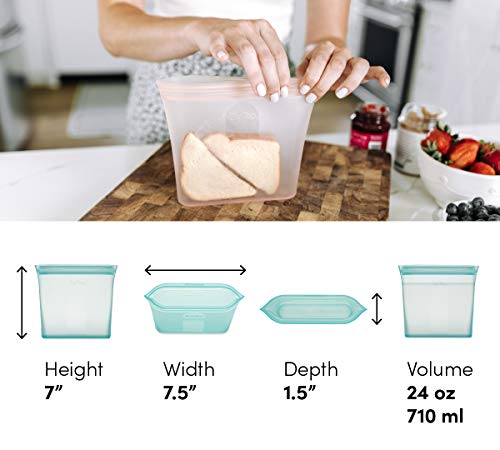 Reusable Food Storage Bags (Gray / Sandwich Bag)