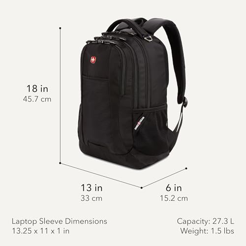 Cecil Laptop Backpack (18-Inch / Black)