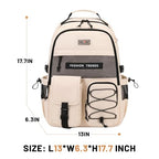 Multi Pocket Backpack with 15.6 inch Laptop Compartment (Purple)