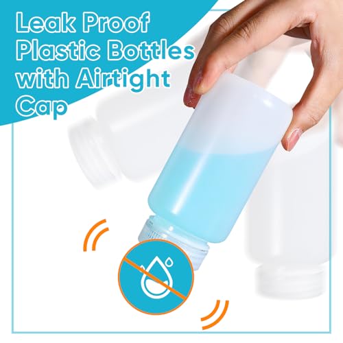8 oz Plastic Bottles with Lids (Translucent / 8 oz)