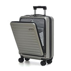 20 Inch Carry On Luggage with Front Pocket (Dark Gray / 20 Inch with Front Pocket)