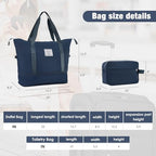 Softside Luggage Set Lightweight 3 Piece Suitcase with Duffel Bag (Softside Luggage(22/26/30) / Deep Blue + bags)