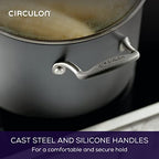 A1 Series Nonstick Induction Stockpot with Lid