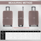 Travel Luggage Cover Suitcase Protector Scratch (Khaki / 22-23inch)
