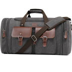 Canvas Duffle Bag for Men (Grey / X Large-60L)