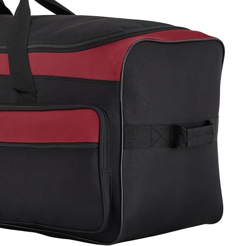 36" Asgard 3 Wheel Rolling Duffel Bag (Red)