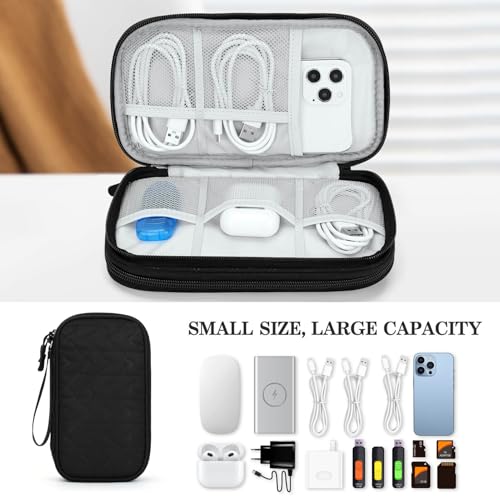 Electronic Organizer (8.3 x 5 x 2.6 inches / Black Quilted)