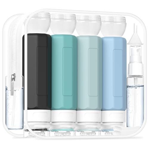 Travel Bottles for Toiletries 3oz (17Pack / Gray)